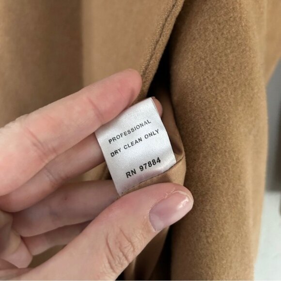 Tart Collections Tan Wool Pea Coat Winter Casual Classic Medium - Picture 4 of 10